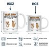Dear Dad Thanks For Picking Up My Poop Funny Cartoon Dog - Personalized Mug Dear Dad Thanks For Picking Up My Poop Funny Cartoon Dog - Personalized Mug
