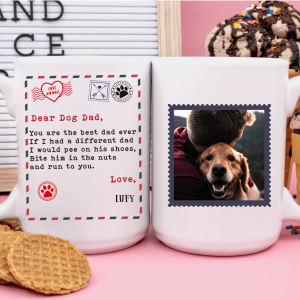 Dear Dad You're The Best Dad Ever Dog Coffee Mug