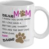 Dear Dog Mom Coffee Mug Funny Gift for Dog Lover Mom, Birthday Mother's Day Christmas Gift for Pet Mom Dear Dog Mom Coffee Mug Funny Gift for Dog Lover Mom, Birthday Mother's Day Christmas Gift for Pet Mom