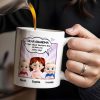 Dear Grandma, Forget About Mother's Day, We Love You Every Day, Cartoon Children and Heart Speech Bubble - Personalized Custom Coffee Mug - GRM065_MG Dear Grandma, Forget About Mother's Day, We Love You Every Day, Cartoon Children and Heart Speech Bubble - Personalized Custom Coffee Mug - GRM065_MG
