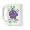 Dear Mermaids Take Me Away From Here Coffee Mug Dear Mermaids Take Me Away From Here Coffee Mug