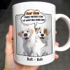Dear Mom, Forget Mother's Day We Woof You Every Day, Dogs and Comic Speech Bubble - Personalized Custom Coffee Mug - DOG029_MG Dear Mom, Forget Mother's Day We Woof You Every Day, Dogs and Comic Speech Bubble - Personalized Custom Coffee Mug - DOG029_MG