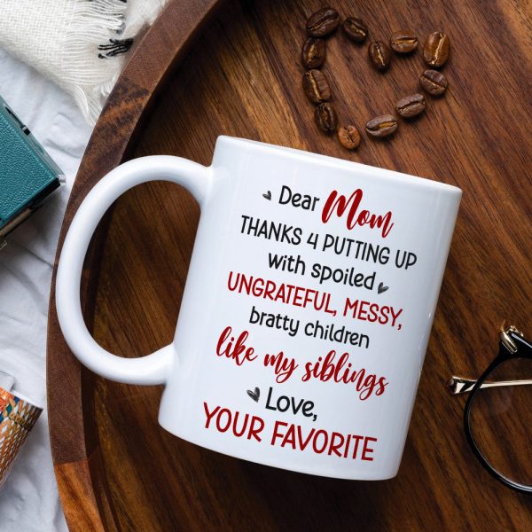Dear Mom, Gift For Mom, Personalized Mug, Mom And Children Mug, Mother's Day Gift Dear Mom, Gift For Mom, Personalized Mug, Mom And Children Mug, Mother's Day Gift