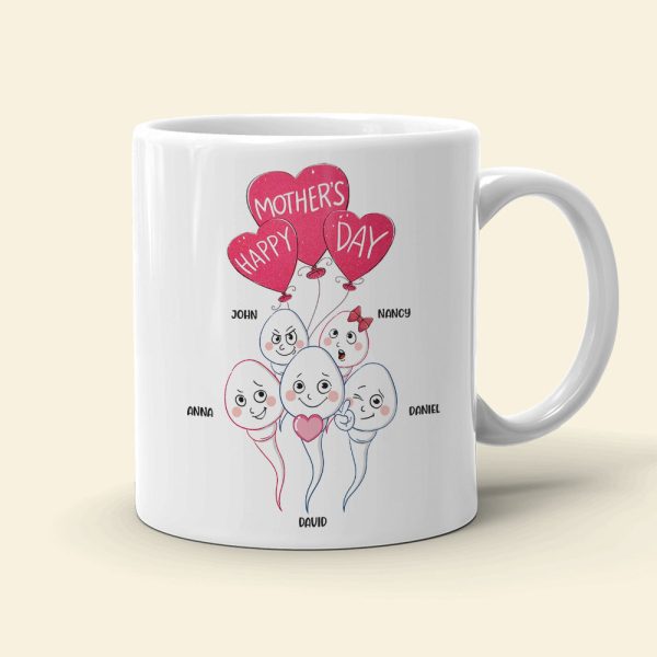 Dear Mom Of All The Vaginas In The World, We're Glad We Tumbled Out Of Yours - Mother's Day Gift - Personalized Funny Sperm Coffee Mug - Gift For Mom Dear Mom Of All The Vaginas In The World, We're Glad We Tumbled Out Of Yours - Mother's Day Gift - Personalized Funny Sperm Coffee Mug - Gift For Mom