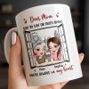 Dear Mom Side By Side Or Miles Apart Cityscape And Hearts Design - Personalized Custom Coffee Mug - MOM135_MG Dear Mom Side By Side Or Miles Apart Cityscape And Hearts Design - Personalized Custom Coffee Mug - MOM135_MG