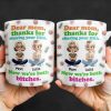 Dear Mom, Thanks For Sharing Your DNA, Flowers And Cartoon Characters - Personalized Custom Coffee Mug - MOM105_MG Dear Mom, Thanks For Sharing Your DNA, Flowers And Cartoon Characters - Personalized Custom Coffee Mug - MOM105_MG