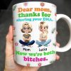 Dear Mom, Thanks For Sharing Your DNA, Flowers And Cartoon Characters - Personalized Custom Coffee Mug - MOM105_MG Dear Mom, Thanks For Sharing Your DNA, Flowers And Cartoon Characters - Personalized Custom Coffee Mug - MOM105_MG