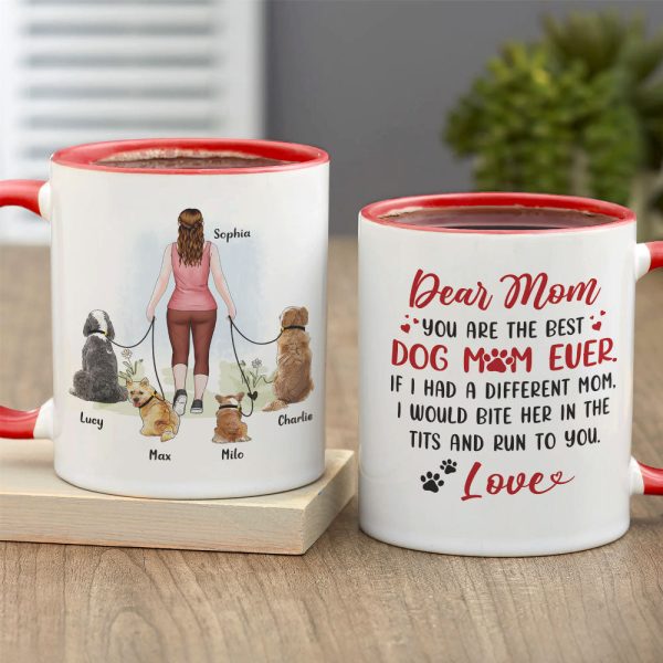 Dear Mom You Are The Best Dog Mom Ever - Personalized Dog Mom Mug - Gift For Dog Lovers Dear Mom You Are The Best Dog Mom Ever - Personalized Dog Mom Mug - Gift For Dog Lovers