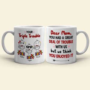 Dear Mom You Had A Great Deal Of Trouble With Us - Personalized Mother's Day Sperm Mug - Gift For Mom