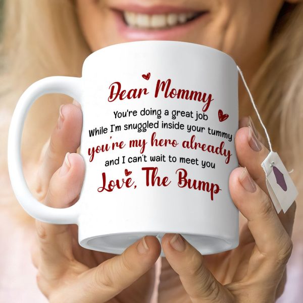 Dear Mommy You're Doing A Great Job, Personalized Mug, Pregnancy Gift For New Mom Dear Mommy You're Doing A Great Job, Personalized Mug, Pregnancy Gift For New Mom
