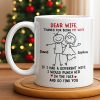 Dear Wife Thanks For Being My Wife, Stick Figures And Hearts - Personalized Custom Coffee Mug - WIF059_MG Dear Wife Thanks For Being My Wife, Stick Figures And Hearts - Personalized Custom Coffee Mug - WIF059_MG