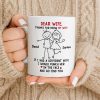 Dear Wife Thanks For Being My Wife, Stick Figures And Hearts - Personalized Custom Coffee Mug - WIF059_MG Dear Wife Thanks For Being My Wife, Stick Figures And Hearts - Personalized Custom Coffee Mug - WIF059_MG