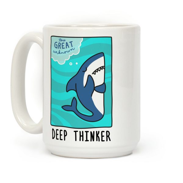 Deep Thinker Shark Coffee Mug Deep Thinker Shark Coffee Mug
