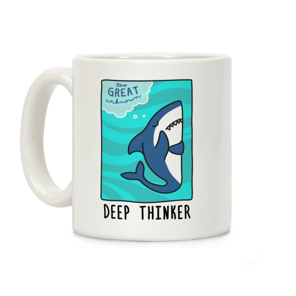Deep Thinker Shark Coffee Mug Deep Thinker Shark Coffee Mug