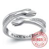 Delicate Adjustable 925 Sterling Silver Ring with Cubic Zirconia Delicate Adjustable 925 Sterling Silver Ring with Cubic Zirconia