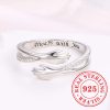 Delicate Adjustable 925 Sterling Silver Ring with Cubic Zirconia Delicate Adjustable 925 Sterling Silver Ring with Cubic Zirconia