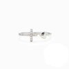 Delicate Adjustable 925 Sterling Silver Ring with Cubic Zirconia Delicate Adjustable 925 Sterling Silver Ring with Cubic Zirconia