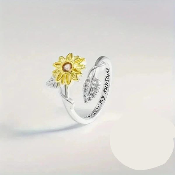 Delicate Adjustable 925 Sterling Silver Ring with Cubic Zirconia Delicate Adjustable 925 Sterling Silver Ring with Cubic Zirconia