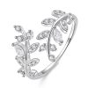 Delicate Adjustable 925 Sterling Silver Ring with Cubic Zirconia Delicate Adjustable 925 Sterling Silver Ring with Cubic Zirconia