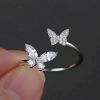 Delicate Adjustable 925 Sterling Silver Ring with Cubic Zirconia Delicate Adjustable 925 Sterling Silver Ring with Cubic Zirconia