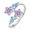 Delicate Adjustable 925 Sterling Silver Ring with Cubic Zirconia Delicate Adjustable 925 Sterling Silver Ring with Cubic Zirconia