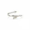 Delicate Adjustable 925 Sterling Silver Ring with Cubic Zirconia Delicate Adjustable 925 Sterling Silver Ring with Cubic Zirconia