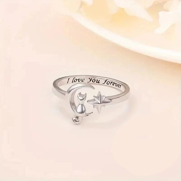 Delicate Adjustable 925 Sterling Silver Ring with Cubic Zirconia Delicate Adjustable 925 Sterling Silver Ring with Cubic Zirconia
