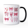 Dental Squad Coquette Personalized Mug, Pink Teeth Dentist Life Bow Gift with Custom Name Dental Squad Coquette Personalized Mug, Pink Teeth Dentist Life Bow Gift with Custom Name