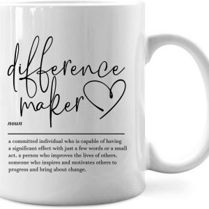 Difference Maker Definition Coffee Mug Appreciation Gift for Teacher Boss Leader Coworker