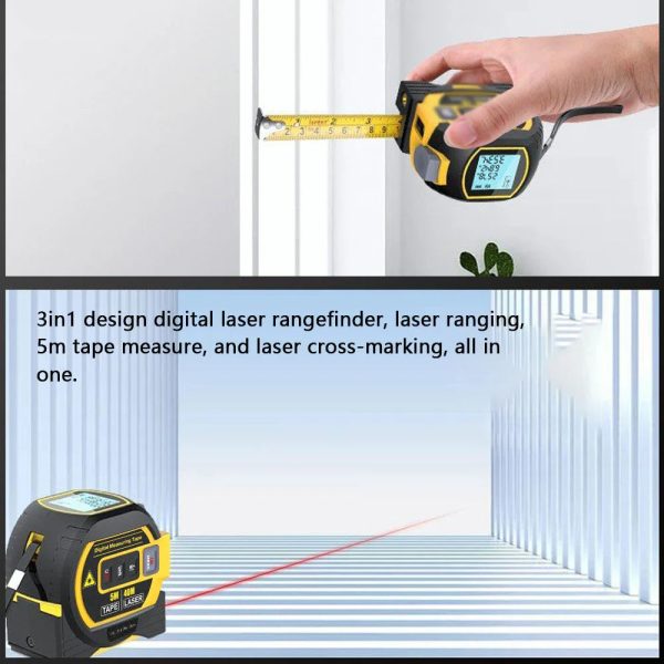 Digital And Laser Measurement Tape Digital And Laser Measurement Tape