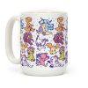 Digital Monsters Pattern Coffee Mug Digital Monsters Pattern Coffee Mug
