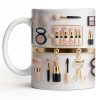 Discover Your Perfect Makeup Look, Featuring Beauty Accessories - Personalized Custom Coffee Mug - HOB077_MG Discover Your Perfect Makeup Look, Featuring Beauty Accessories - Personalized Custom Coffee Mug - HOB077_MG