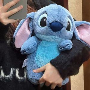 Disney Stitch Plush Hot Water Bottle with Cover