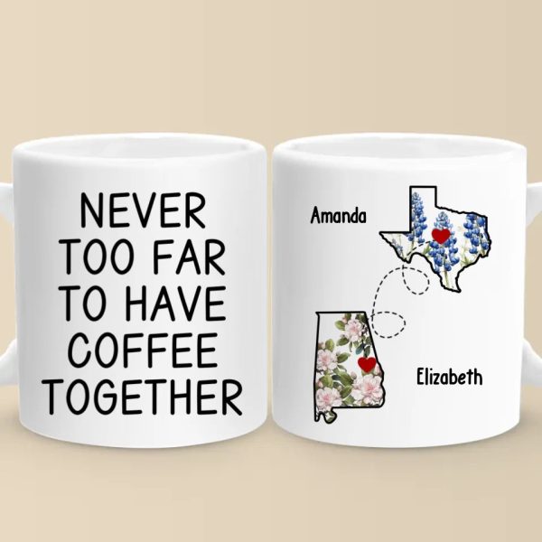 Distance Only Makes Our Friendship Grow Stronger - Bestie Personalized Custom Mug - Christmas Gift For Best Friends, BFF, Sisters Distance Only Makes Our Friendship Grow Stronger - Bestie Personalized Custom Mug - Christmas Gift For Best Friends, BFF, Sisters