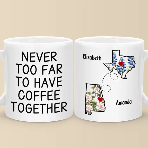 Distance Only Makes Our Friendship Grow Stronger - Bestie Personalized Custom Mug - Christmas Gift For Best Friends, BFF, Sisters Distance Only Makes Our Friendship Grow Stronger - Bestie Personalized Custom Mug - Christmas Gift For Best Friends, BFF, Sisters