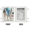 DOCTOR Nutritional Facts, Dedicated Healthcare Hero, Nutritional Label - Personalized Custom Coffee Mug - GRAD279_MG DOCTOR Nutritional Facts, Dedicated Healthcare Hero, Nutritional Label - Personalized Custom Coffee Mug - GRAD279_MG
