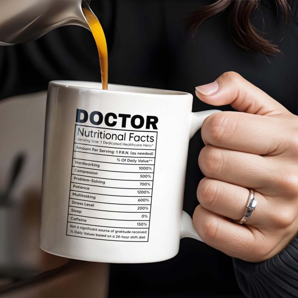 DOCTOR Nutritional Facts, Dedicated Healthcare Hero, Nutritional Label - Personalized Custom Coffee Mug - GRAD279_MG DOCTOR Nutritional Facts, Dedicated Healthcare Hero, Nutritional Label - Personalized Custom Coffee Mug - GRAD279_MG