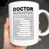 DOCTOR Nutritional Facts, Dedicated Healthcare Hero, Nutritional Label - Personalized Custom Coffee Mug - GRAD279_MG DOCTOR Nutritional Facts, Dedicated Healthcare Hero, Nutritional Label - Personalized Custom Coffee Mug - GRAD279_MG