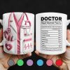 Doctor Nutritional Facts, Hardworking, Compassion, Problem-Solving, Medical Coat and Stethoscope - Personalized Custom Coffee Mug - DOC009_MG Doctor Nutritional Facts, Hardworking, Compassion, Problem-Solving, Medical Coat and Stethoscope - Personalized Custom Coffee Mug - DOC009_MG