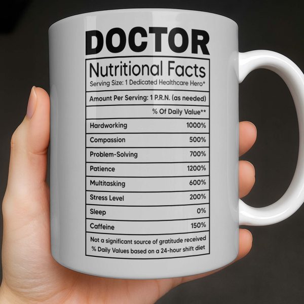 Doctor Nutritional Facts Medical Appreciation - Personalized Custom Coffee Mug - DOC095_MG Doctor Nutritional Facts Medical Appreciation - Personalized Custom Coffee Mug - DOC095_MG