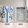 Doctor Nutritional Facts Medical Appreciation - Personalized Custom Coffee Mug - DOC095_MG Doctor Nutritional Facts Medical Appreciation - Personalized Custom Coffee Mug - DOC095_MG