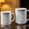 Doctor Nutritional Facts Medical Appreciation - Personalized Custom Coffee Mug - DOC095_MG Doctor Nutritional Facts Medical Appreciation - Personalized Custom Coffee Mug - DOC095_MG