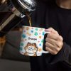 Dog Cat 3D Effect - 3D Inflated Effect Printed Mug, Personalized White Edge-to-Edge Mug Dog Cat 3D Effect - 3D Inflated Effect Printed Mug, Personalized White Edge-to-Edge Mug