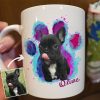 Dog Cat Galaxy Paw Print Photo Dog Coffee Mug Dog Cat Galaxy Paw Print Photo Dog Coffee Mug