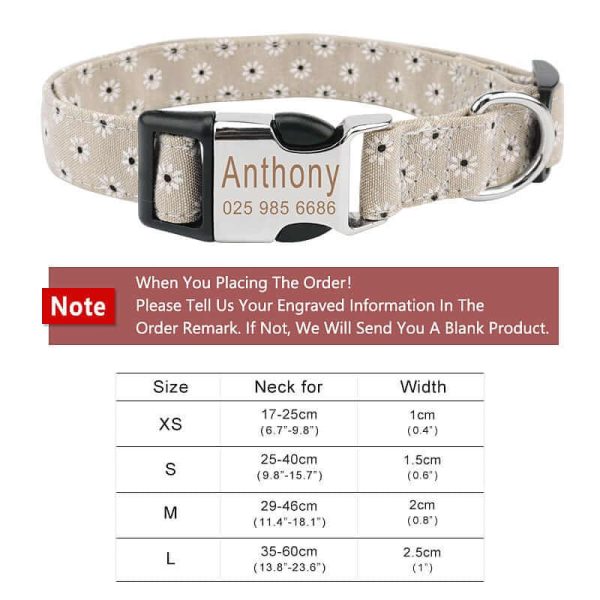 Dog Collars with Name Tags Dog Collars with Name Tags