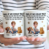 Dog Dad Cat Dad If I Could Talk - Personalized Mug Dog Dad Cat Dad If I Could Talk - Personalized Mug