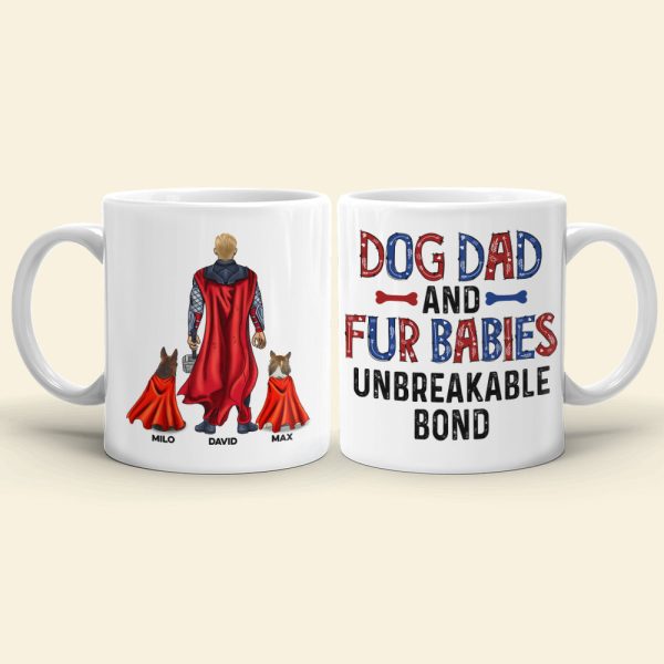 Dog Dad DR-WHM-03NAQN220423TM-01 Personalized Mug Dog Dad DR-WHM-03NAQN220423TM-01 Personalized Mug