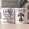 Dog Dad Gift Thanks For Putting Up With - Personalized Mug Dog Dad Gift Thanks For Putting Up With - Personalized Mug