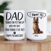 Dog Dad Gift Thanks For Putting Up With - Personalized Mug Dog Dad Gift Thanks For Putting Up With - Personalized Mug