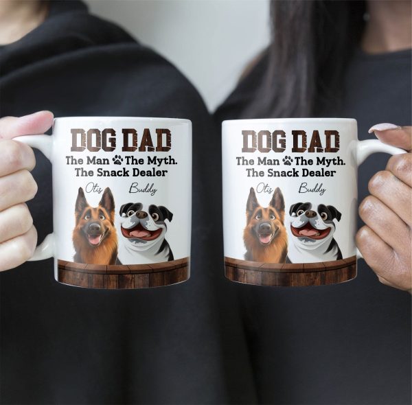 Dog Dad The Snack Dealer - Personalized Mug Dog Dad The Snack Dealer - Personalized Mug